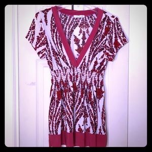 SALE!! 5/$20 - Pink floral babydoll top